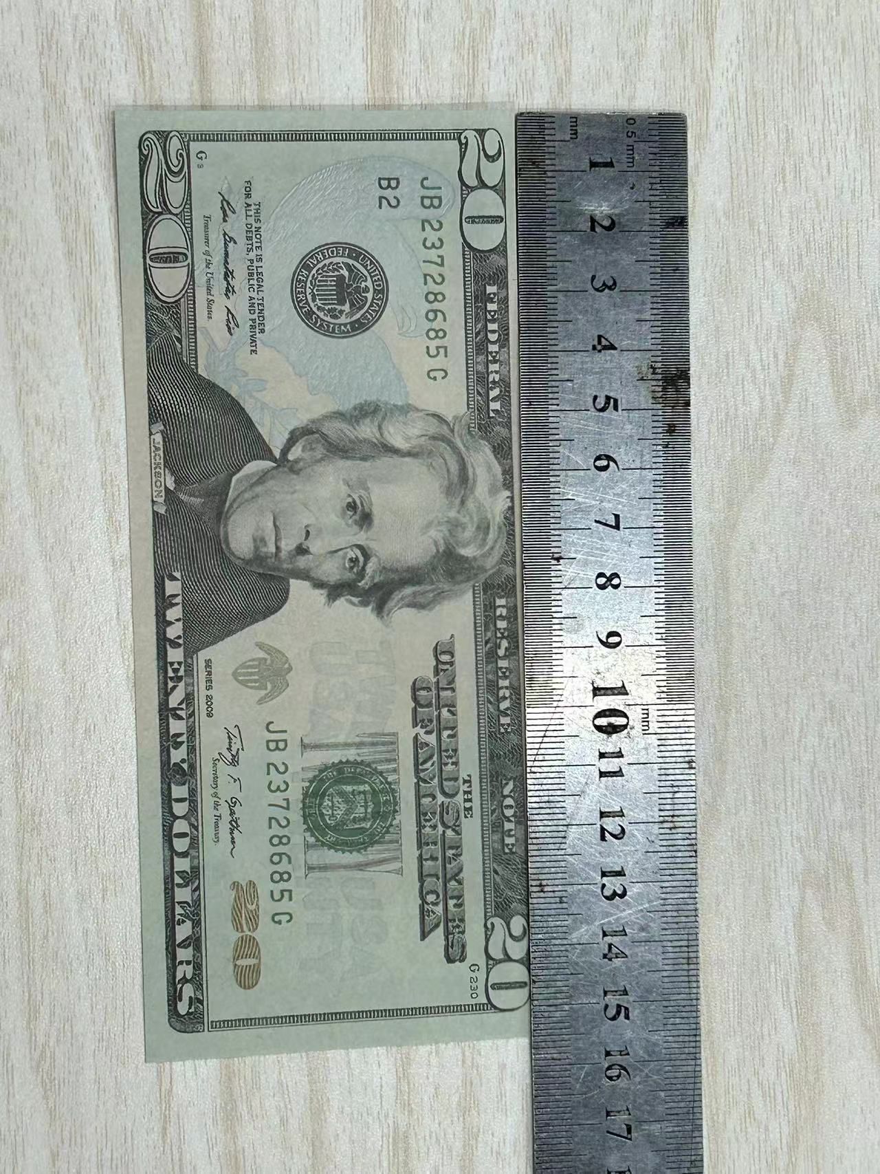 Party Props, Ockjx Actual Size Banknotes, 1:2 size copy US Money Simulated Bar Dollar Copy Props And Gpgsn