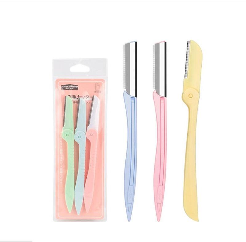Steel Blade Face Eyebrow Hair Removal Razor Trimmer Shaper Shaver Makeup Tools Eyebrow Trimmer Fast Ship ZZ