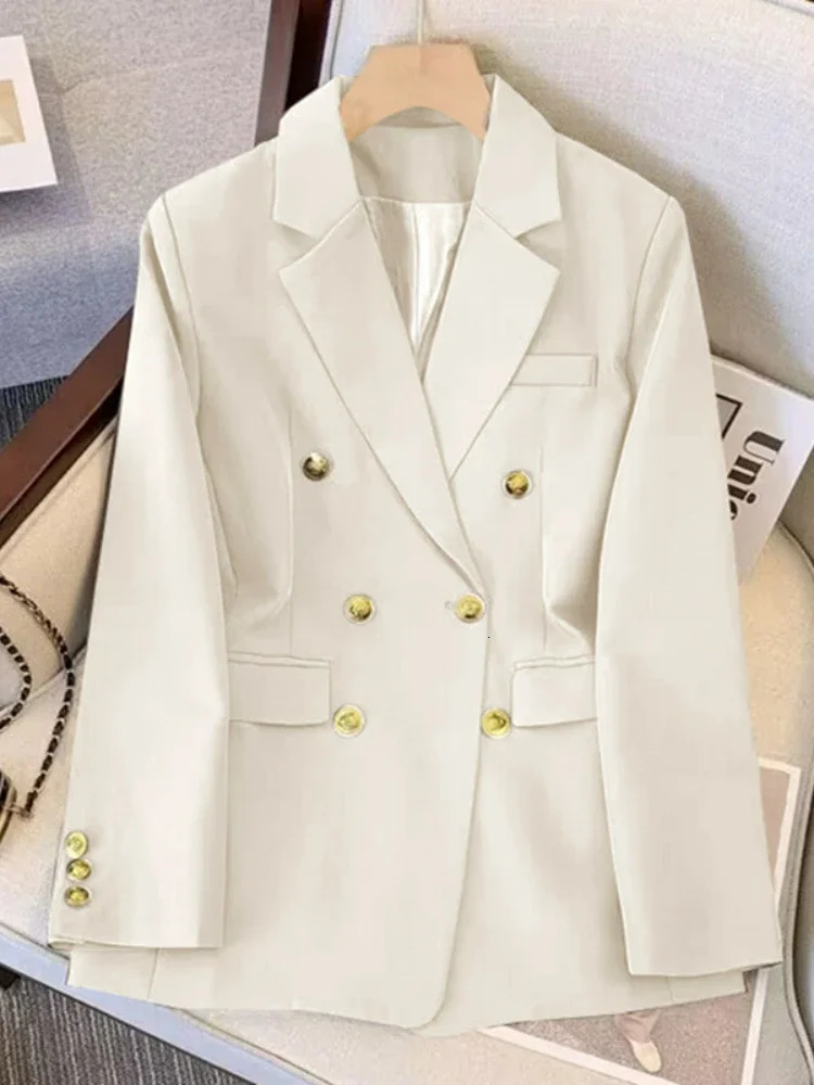 Blazer for Women Spring Autumn in Slim Korean Fashion Outerwears Loose Womens Jacket Office Lady Women Blazer Coats 240228