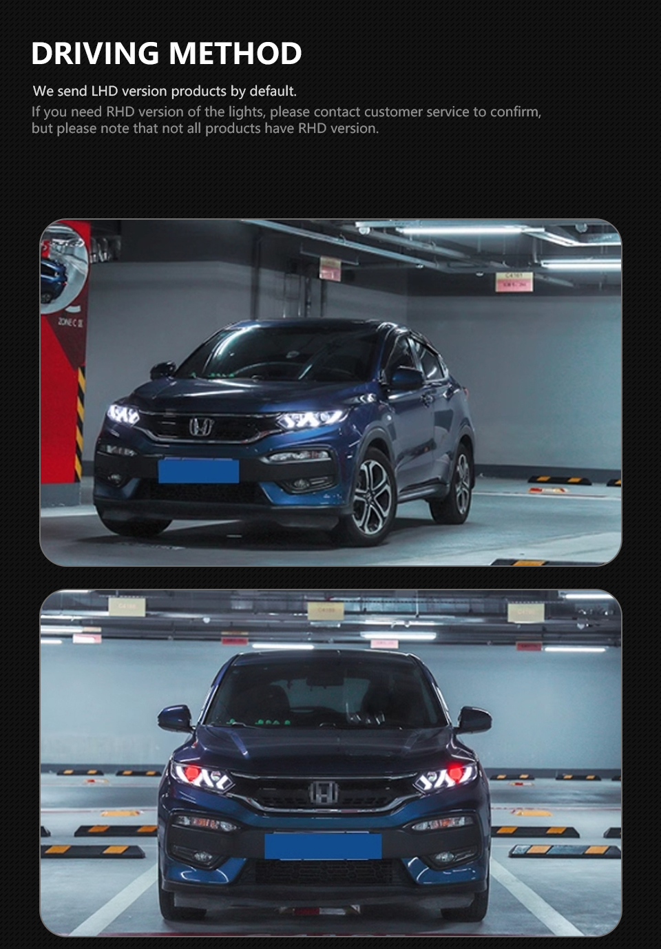 Full LED Headlights For Honda HRV 20 15-20 21 Plug and Play LED DRL Dynamic Turning Front Headlights