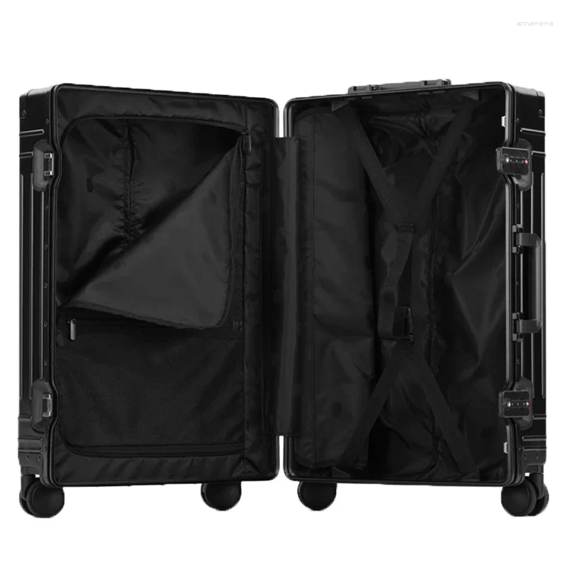 Suitcases 2024 Selling Aluminum Travel Suitcase Hard Trolly Case Aluminium Luggage 20"24"26"29" Inch