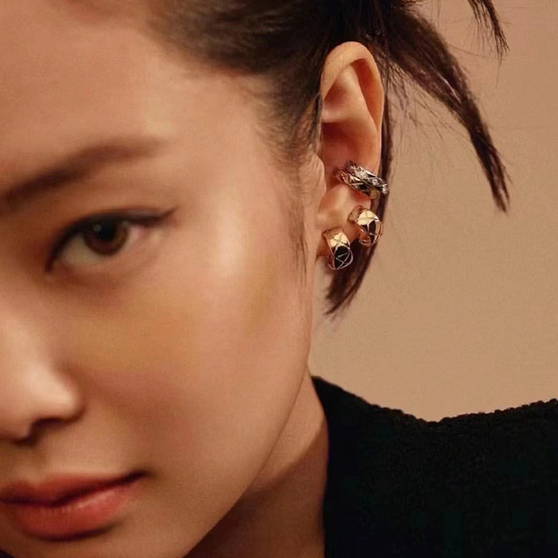 Women Designer Hoop Earrings Dangle Chandelier Enamel Studs Vintage Classic Letter Gold Plated Jewerly Girls Round For Party