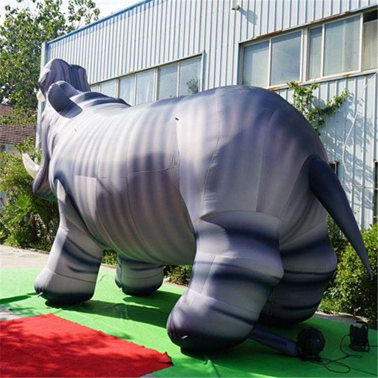 Ground Inflatable Balloon hippopotamus inflable hippo With High Quality Strip For Huge Mall's Marine theme Decoration