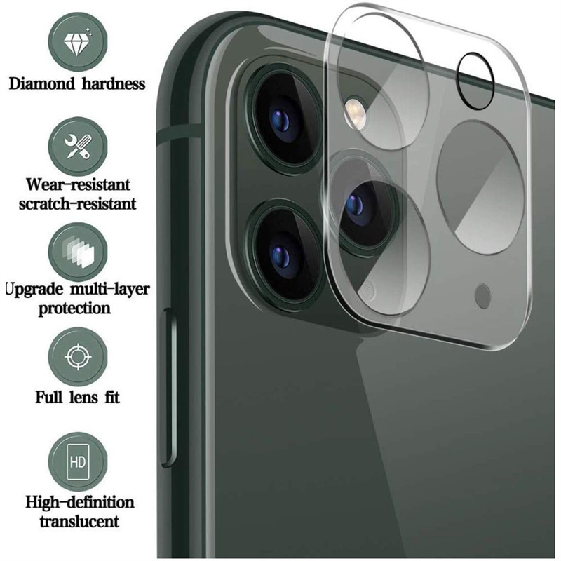 For iPhone 16 61e 15 14 13 12 11 Mini Plus Pro Max Plus Camera Lens Silk Tempered Glass Full Coverage Protective