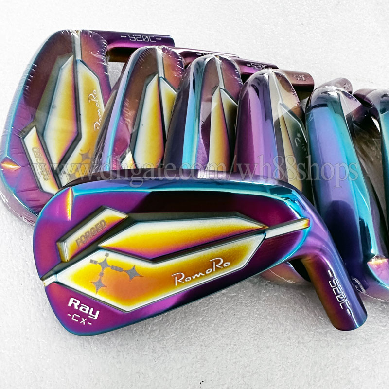 Golf Clubs Japan ROMARO Ray CX Golf Irons 4-9 P Men Forged Purple Irons Set R or S Steel Shaft and Graphite Shaft Free Shipping