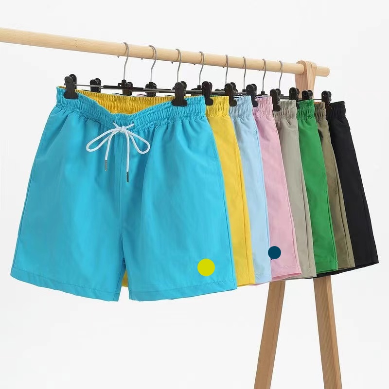 Designer shorts summer swim trunks mans running sport quick dry workout pants men gym breathable beach hip hop embroidery patterned short