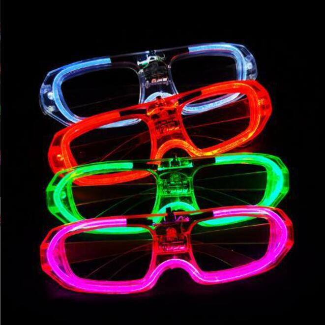 Square LED Cold Bds Love Glasses New Year Flash Children's Light Toys Wholesale