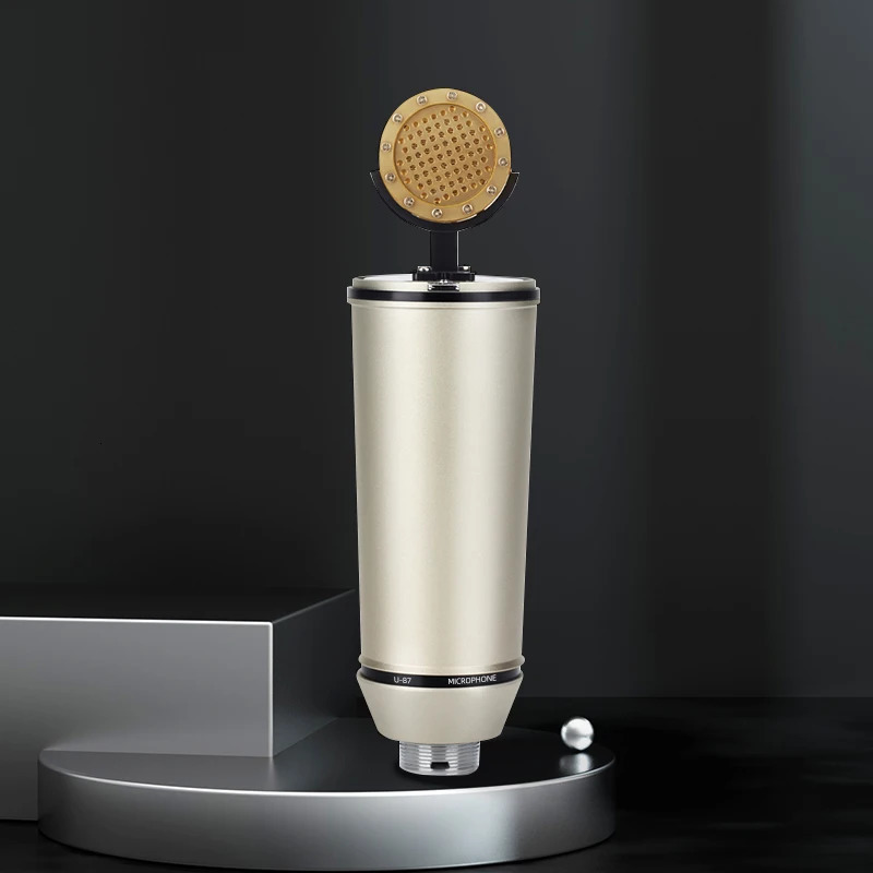 KINGLUCKY Cardioid Microphone Metal Body Condenser Recording Notebook Studio For Vocal Music k Sound Card 230816