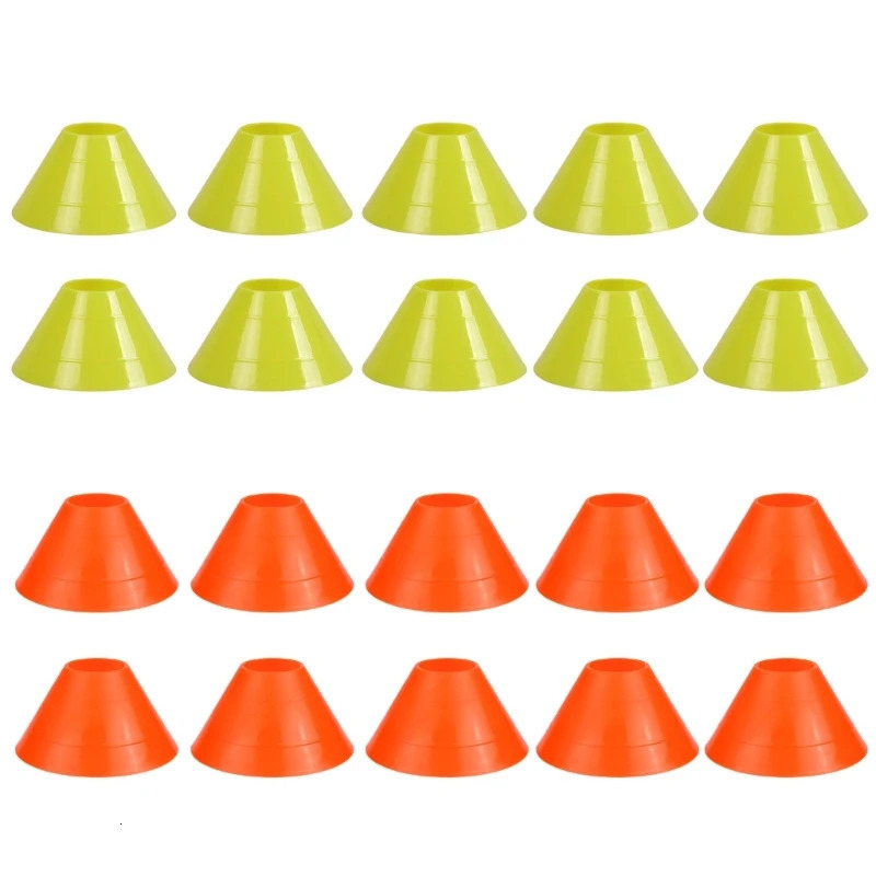 10 PiecesSet Disc Cone Kit Soccer Cones Agility Drills Mark Disk with Holder for Sport Football Training Practice 240228
