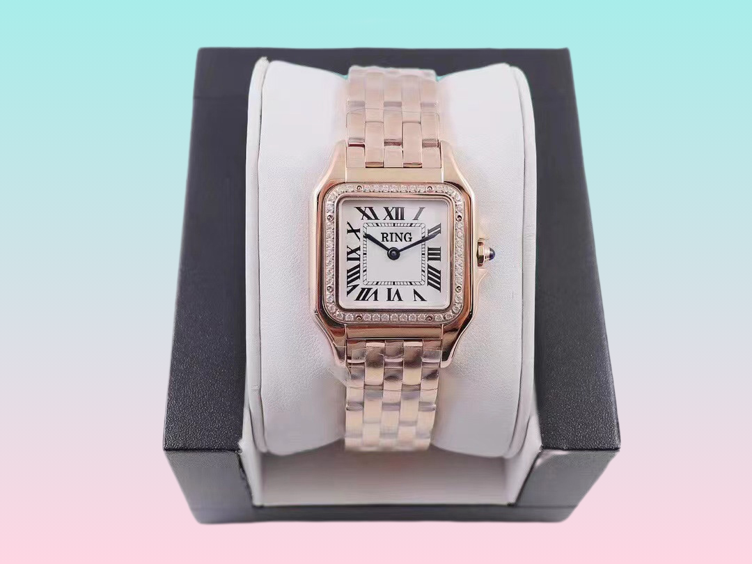 V6 Fashion Couples Diamond Watch with high quality stainless steel made automatic quartz chronometer ladies with noble and elegant