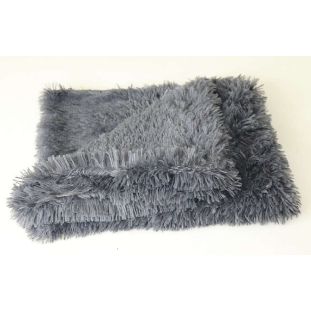 Plush Double Golden fur dog mat Cat blanket Warm and comfortable pet supplies