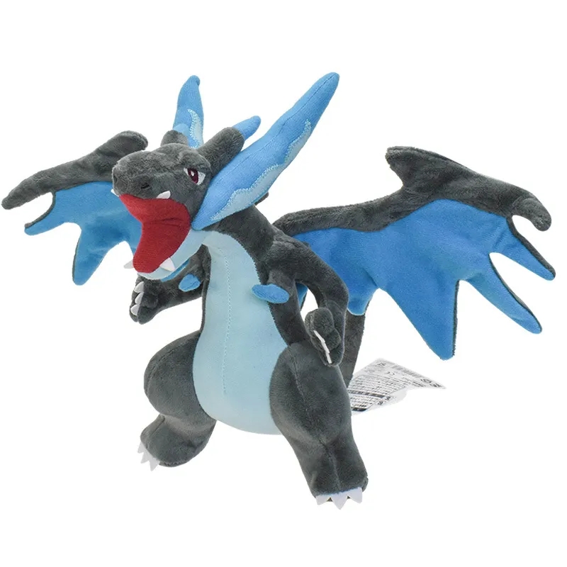 23CM Anime Fiery dragon Evolution Plush Toy Cute Cartoon Stuffed Model Pet Doll Kids Xmas Toy Gifts