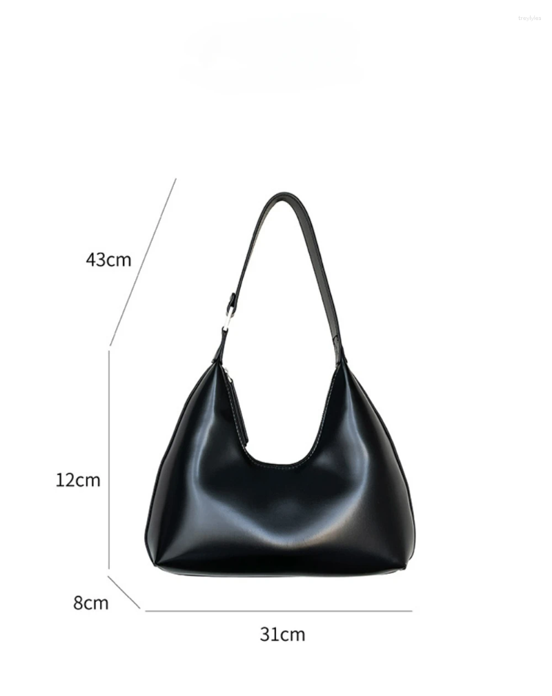 Evening Bags Korean Fashion Women Shoulder Nichle Design Retro Underarm PU Hobos Messenger For Ladies Shopper