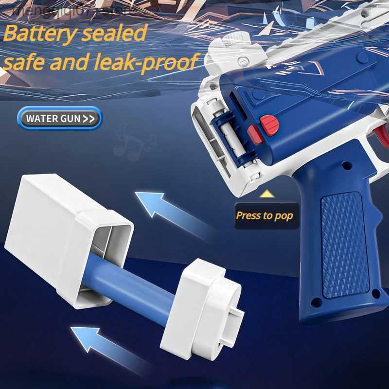 Sand Play Water Fun Scar Rifles Electric WaterGun Two Styles Magazines and Drums with Sight Continuous Firing Summer Toys Outdoor Pool Cs Water Gun L2