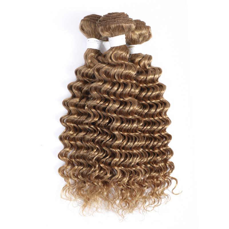 Brazilian 100% Human Hair 27# Color Straight Double Wefts Body Wave Deep Wave Kinky Curly 10-32inch 3 Bundles 4 pcs 5 Pieces
