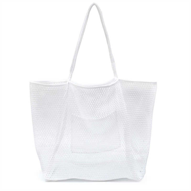 New Beach Mesh Bag Single Shoulder Carrying Bag for Men and Women to Carry Store Wash Swim Clothes When Going Out 240312