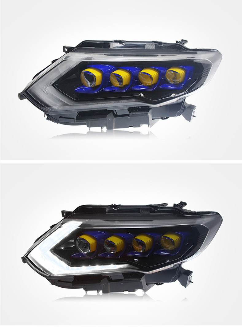 Car Headlights Styling For Nissan X-TRAIL 20 17-20 19 Front Light DRL Head Lamp Upgrade Dynamic Signal Lamp