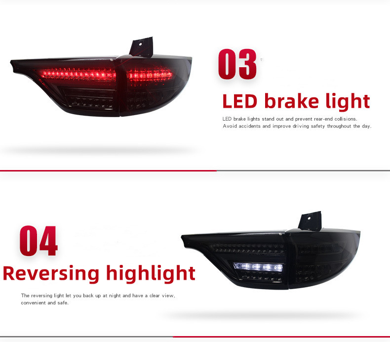 Car Tail Lights For Toyota Previa 2006-2012 Taillight Assembly ACR50 LED Flowing Turn Signal Light Rear Reversing Highligh
