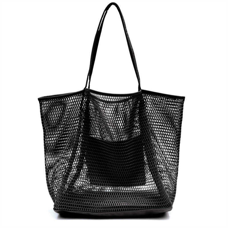 CMM New Beach Mesh Bag Single Shoulder Carrying Bag for Men and Women to Carry Store Wash Swim Clothes When Going Out 240312
