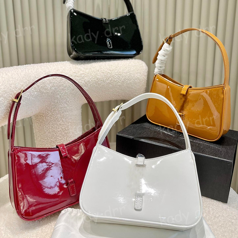 With Box Le5a7 Hobo Bag Patent Leather Women Luxurys Handbags Purses Wallets Crocodile Embossed Underarm Shoulder Bags Purse