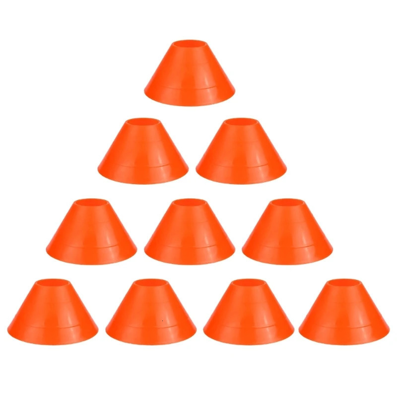 10 PiecesSet Disc Cone Kit Soccer Cones Agility Drills Mark Disk with Holder for Sport Football Training Practice 240228