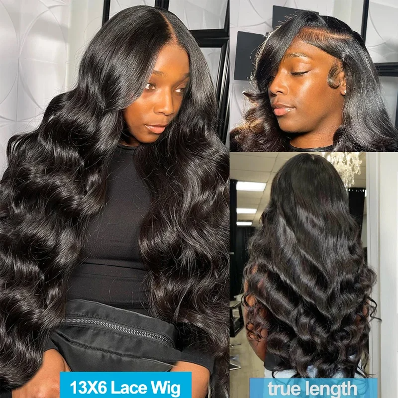 250 Density Transparent Body 13X6 Hd Lace Front Human Hair Wig Brazilian Remy 200 Density 13X4 Frontal Wigs Water Wave synthetic hair For Women