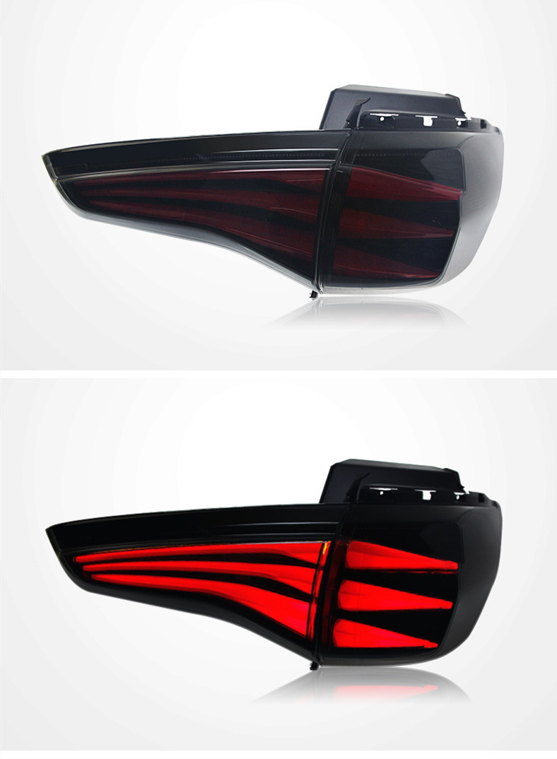 LED Through Taillight For Buick GL8ES 20 20 653T Taillight Assembly DRL Fog Brake Lamp Assembly Tuning Light Plug And Play