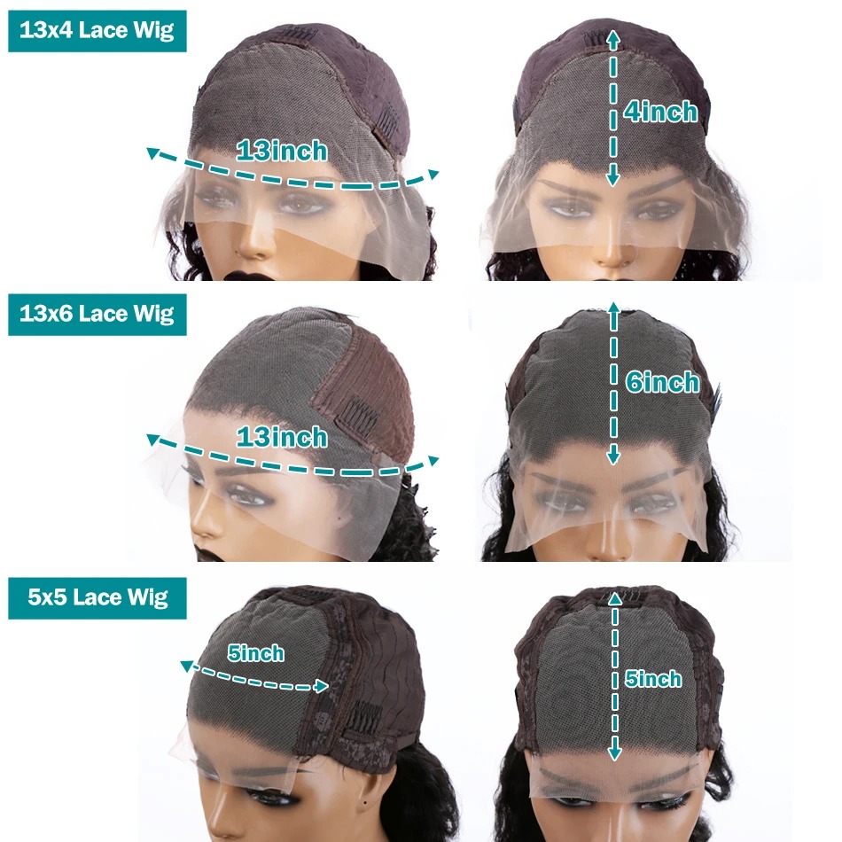250 Density 30 40 Inches Bone Straight 13X4 Transparent Lace Front Human Hair Wigs Brazilian 13X6 Glueless Frontal Wig For Woman