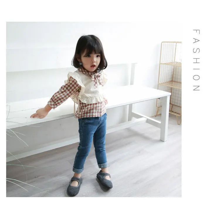 Spring Autumn Girls Boys Casual Jeans Pant Baby Kids Children Cool Denim Trousers 240228