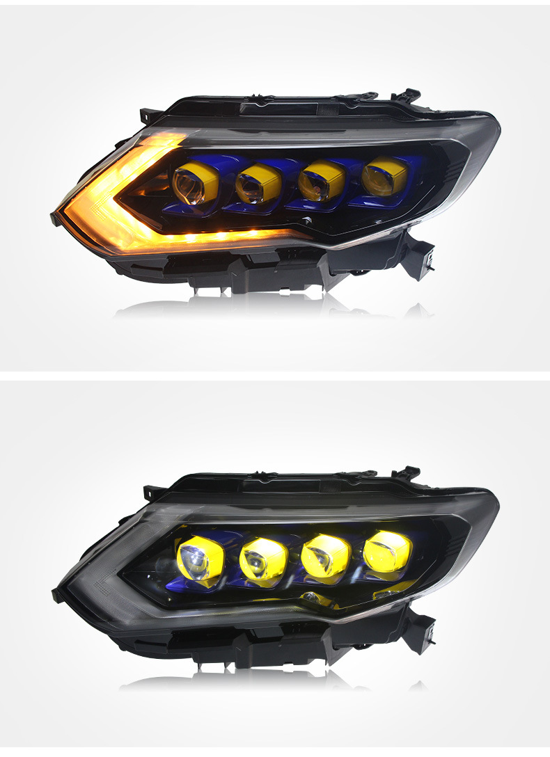 Car Headlights Styling For Nissan X-TRAIL 20 17-20 19 Front Light DRL Head Lamp Upgrade Dynamic Signal Lamp