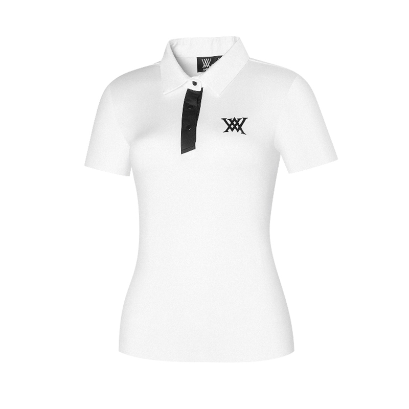 Spring/Summer New Golf Outdoor Sports Shirt Quick Drying Breathable POLO Shirt Women's Versatile Short sleeved T-shirt Comfortable Contrast Color