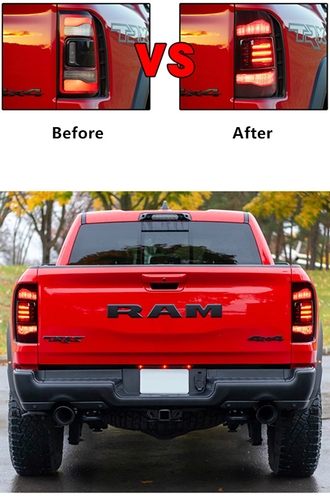 LED Turn Signal Tail Lamp for Dodge RAM 1500 2500 Rear Running Brake Reverse Taillight 2009-2018 Car Light Automotive Accessories