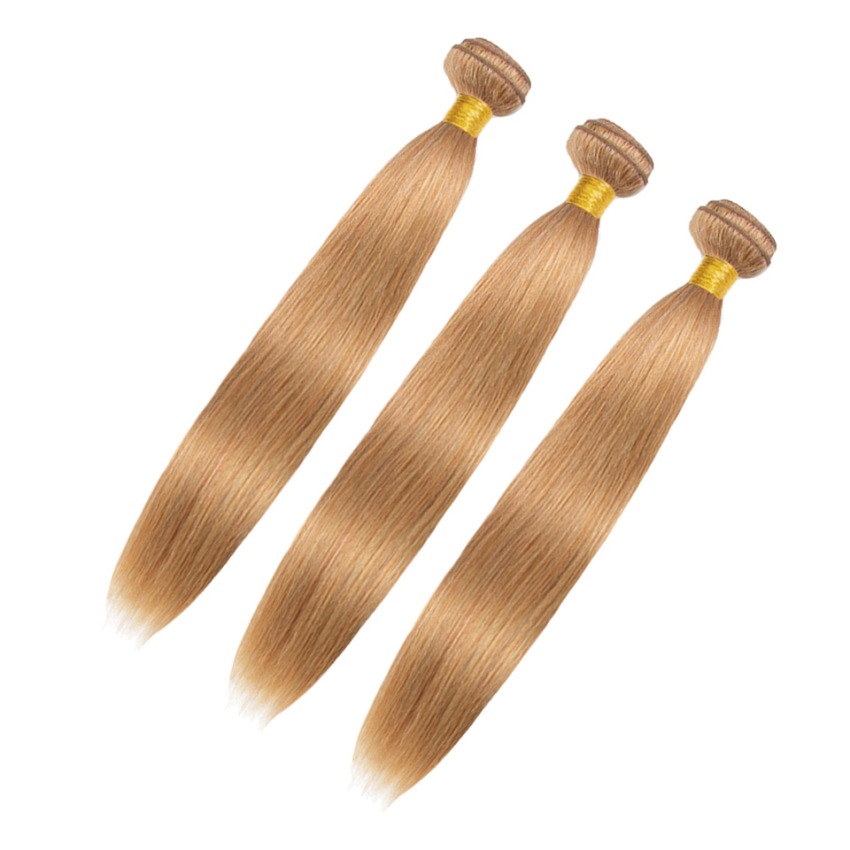 Brazilian 100% Human Hair 27# Color Straight Double Wefts Body Wave Deep Wave Kinky Curly 10-32inch 3 Bundles 4 pcs 5 Pieces