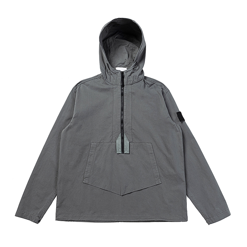 Designer mens jacket 2024 Spring Autumn American retro designer pullover hipster men's coat topstoney functional style half zipper hooded ne