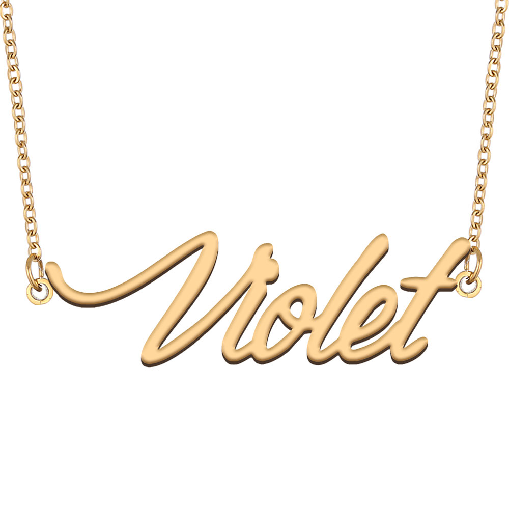 Violet Name Necklac… - image