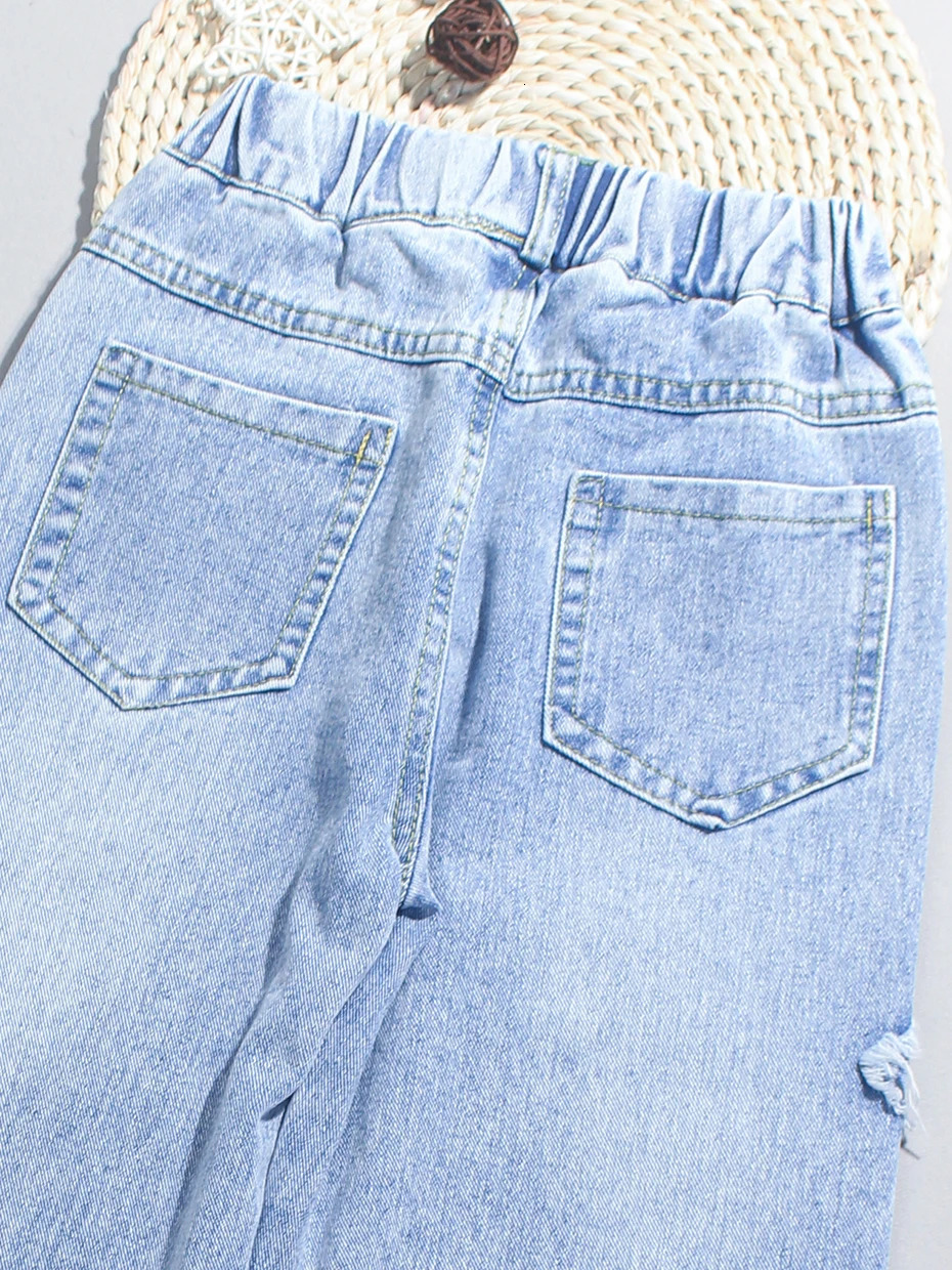 Jeans For Girl Star Pattern Kids Jeans Girls Casual Style Children Jeans Spring Autumn Childrens Clothes 6 8 10 12 14 240228
