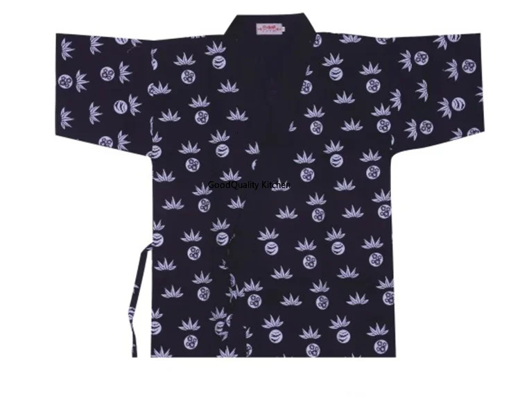 Japan Sushi Restaurant shop chef clothes Noodle Shop Bar Half Sleeve Waiter Clothes Uniform Chef Jacket japanese kitchen 240304