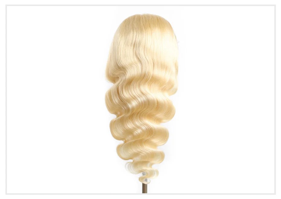 360 13X4 13X6 613 Blonde Body Wave Front Pre Plucked synthetic hair Transparent Brazilian Human Hair Lace Frontal Wig