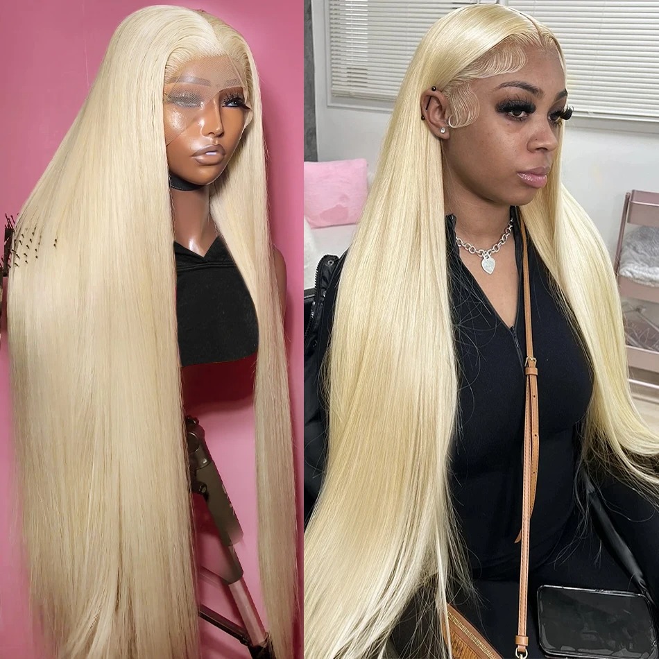 613 Blonde HD Lace Wig 13X6 Human Hair Wigs 13X4 Front Straight Colored Glueless 5X5 Closure For Black Women 250%