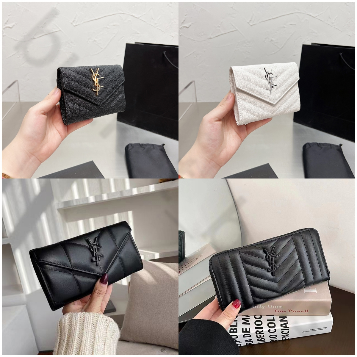 designer short long card holder classic flap purses envelope wallets handbags qualited purse in grain de poudre embossed leather flap wallets plain purse clutch bag
