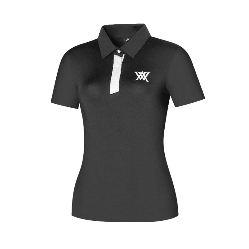 Spring/Summer New Golf Outdoor Sports Shirt Quick Drying Breathable POLO Shirt Women's Versatile Short sleeved T-shirt Comfortable Contrast Color