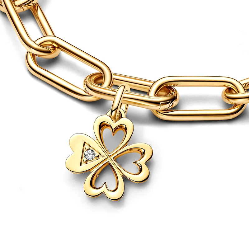 2024 New 14K Gold Silver Power Of The Light Sun Medallion Charm Fit S925 Snake Me Bracelet Women Jewelry DIY