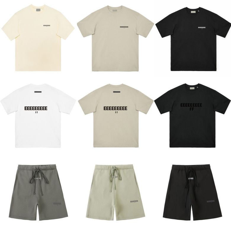 Shorts designer t shirt set Summer mens and womens cotton high quality short sleeved shorts heavy street letter printing plus size S-3XL