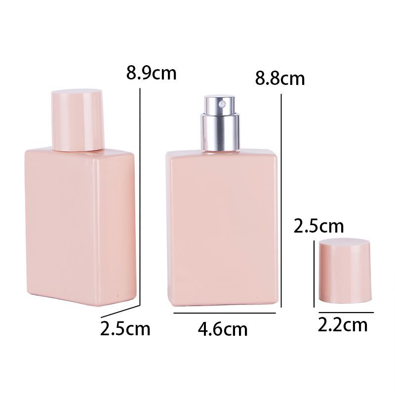 30ml Pink Perfum Bottles High Grade Glass Spray Bottle Fine Mist Empty Bottles Skincare Package Bottles