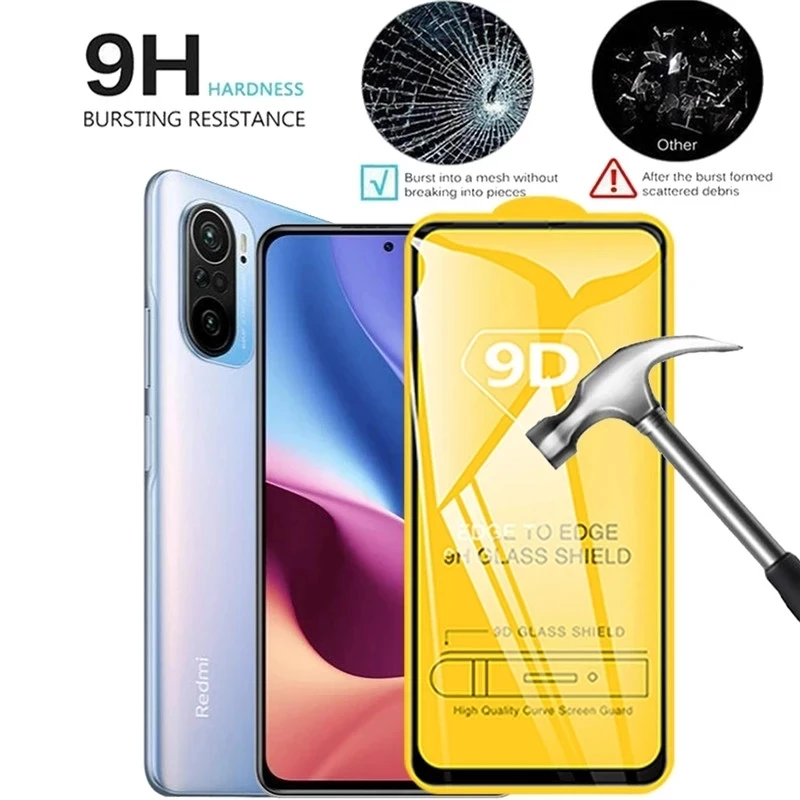 3Pack 9D Tempered Glass for Xiaomi Mi Poco X3 Pro F3 M3 M4 F5 Screen Protectors for Redmi Note 11 10 9 8 7 Pro 9T 9s 10s 9A 9C