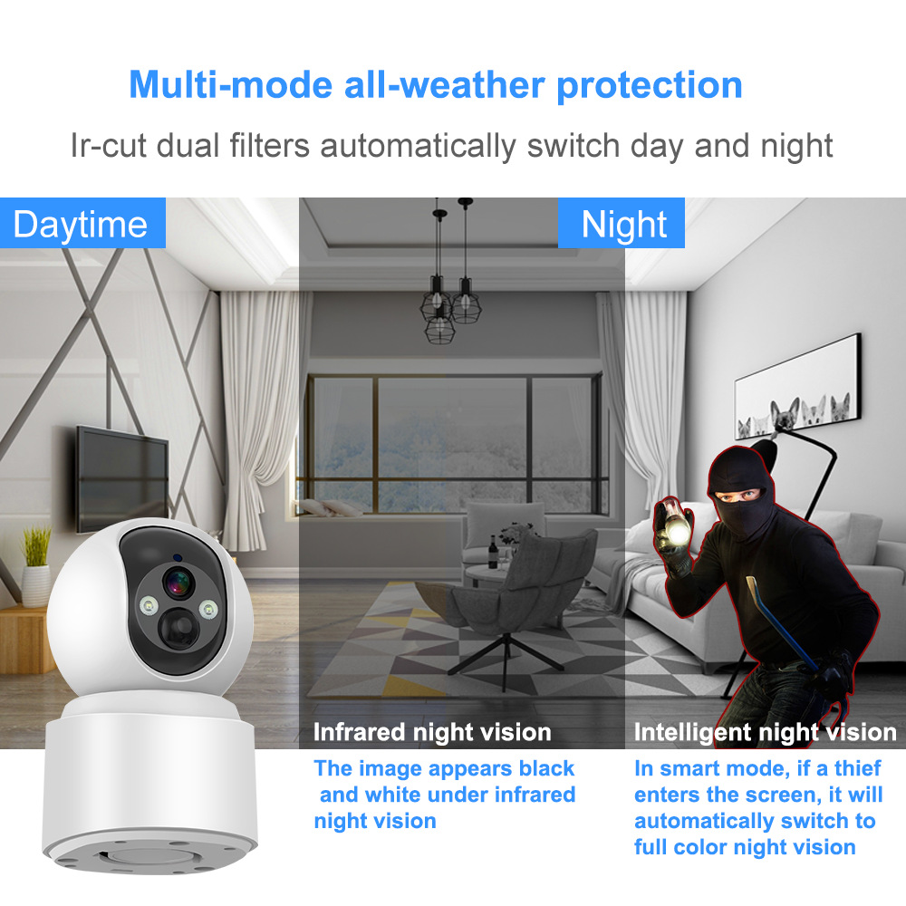 V380 Pro Monitoring Built in Battery Cameras Household Indoor High-definition IP Cameras Wireless Wifi Intelligent Remote Monitors