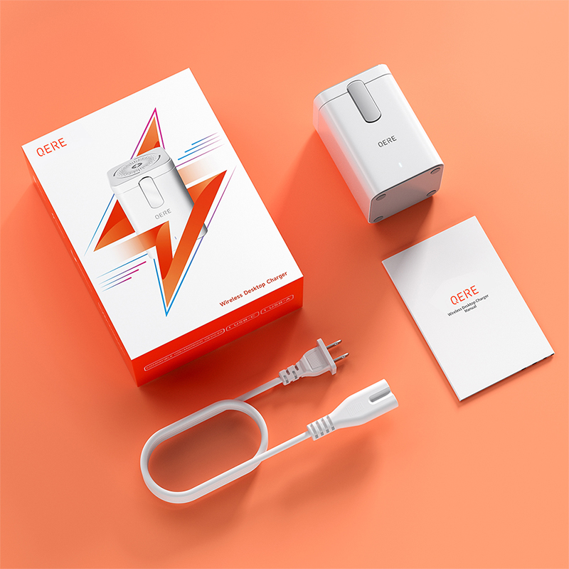QERE Mobile Phone Magnetic Wireless Charger Station Fast Charging Safe Multi-functional Portable Foldable Mini Wireless Charger