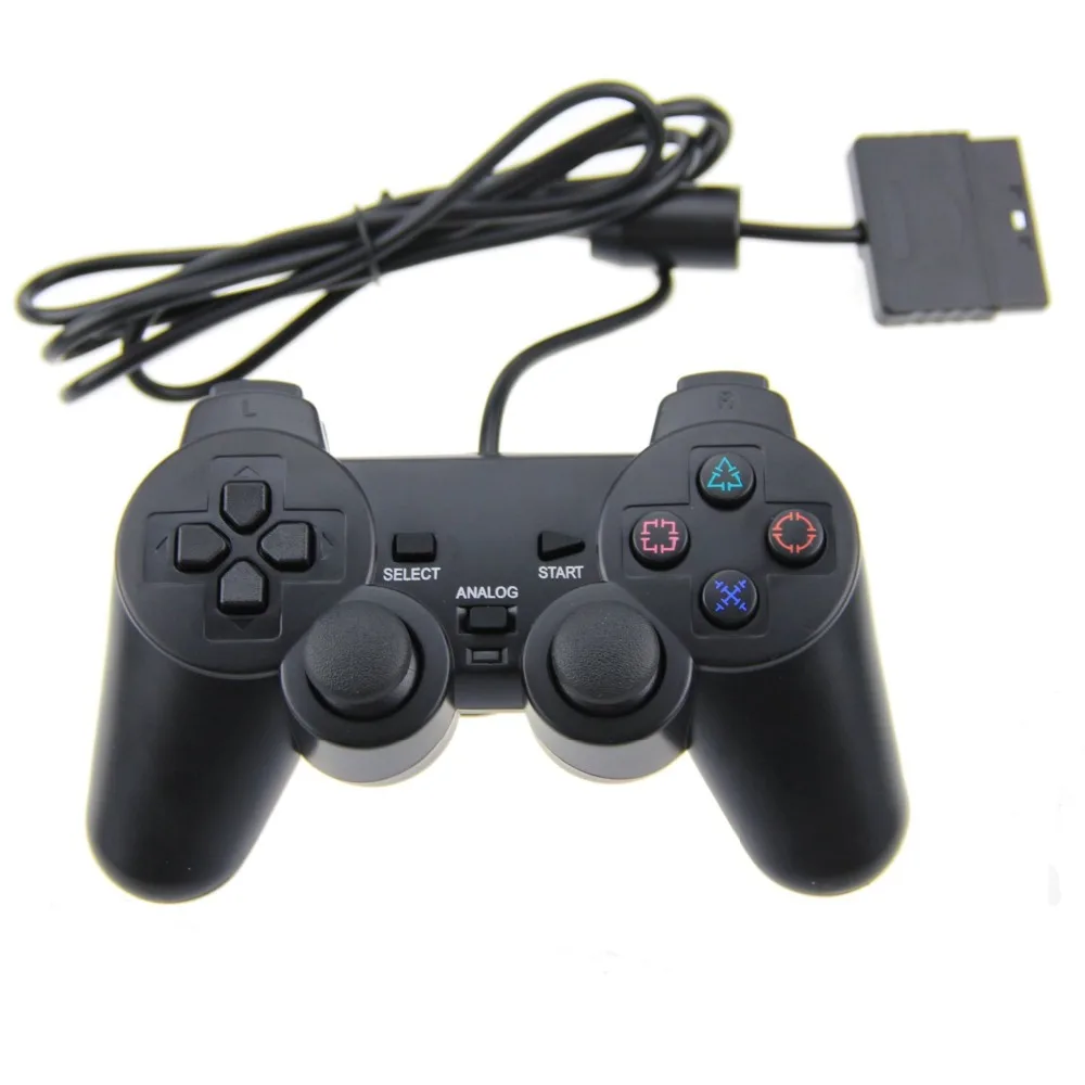 Top quality Wired Controller For PS2 Double Vibration Joystick Gamepad Game Controller For Playstation 2