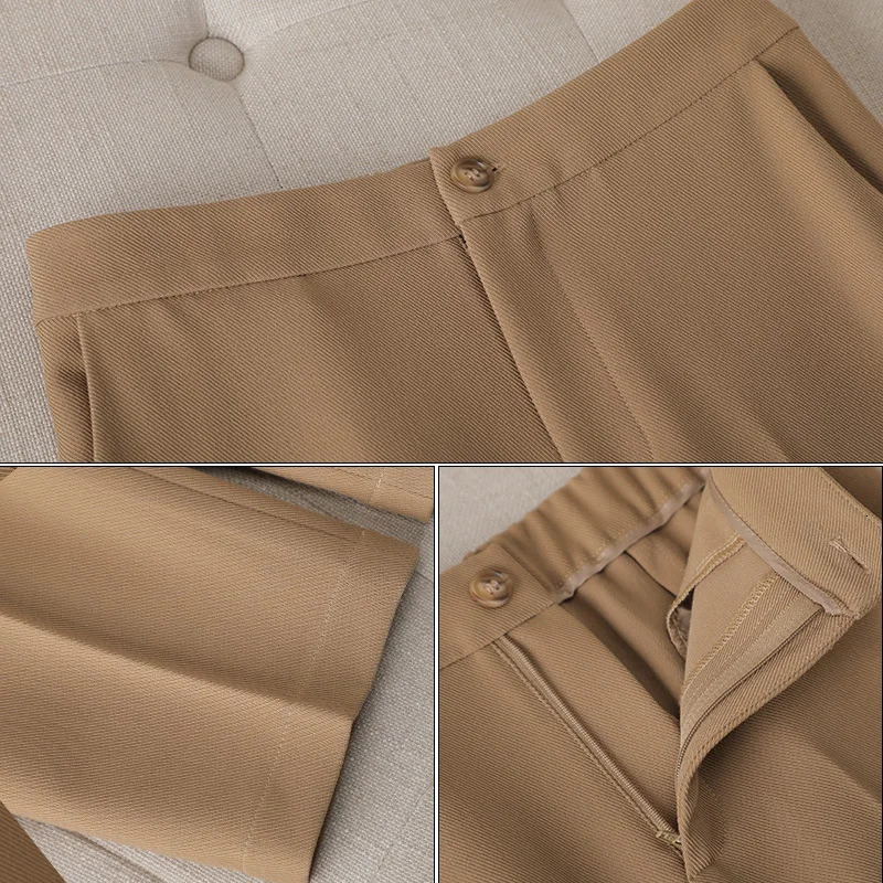 Black Womens Formal Suit Sets Patchwork Jacket And Trousers Casual Pantsuit Office Balzer 2 Piece Female Outfits ropa de mujer 240326