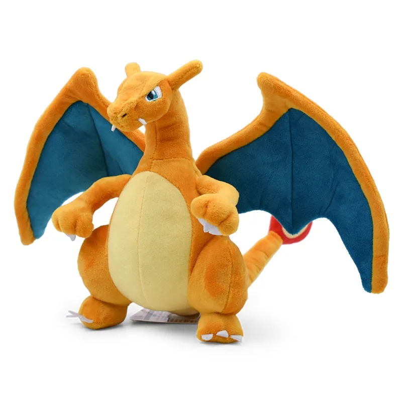 23CM Anime Fiery dragon Evolution Plush Toy Cute Cartoon Stuffed Model Pet Doll Kids Xmas Toy Gifts